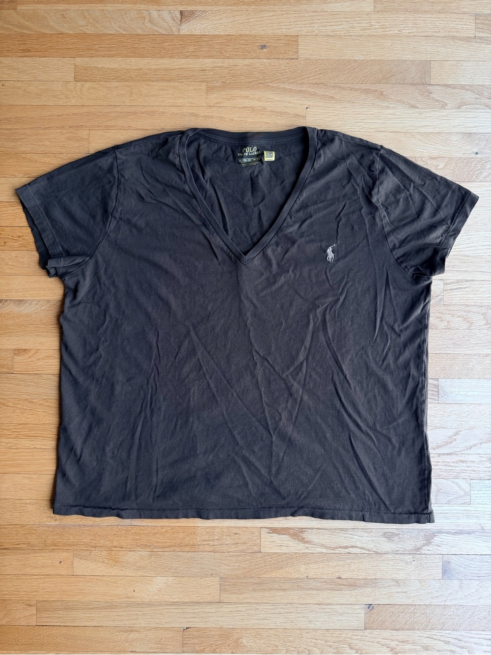 Polo Ralph Lauren Cotton Jersey V-Neck Tee Brown XXL Casual Comfy